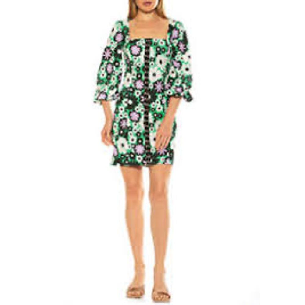 MSRP $245 Alexia Admor Floral Mini Dress Size 12/L | SAME DAY SHIP or NEXT DAY